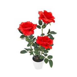 NTK-Collection Kunstblume Rosen im Topf Leilani weiß