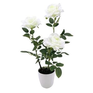 NTK-Collection Kunstblume Rosen im Topf Leilani gelb