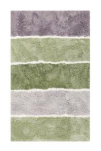 Homie LIVING Badteppich -  Rio Marina - 100% Polyester - 30mm - pflegeleicht grün/grau Gr. 80 x 150