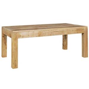 FineBuy Couchtisch Massivholz 60 x 110 x 47 cm (LxBxH) braun