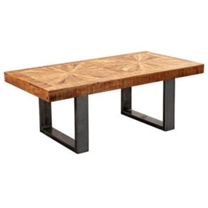 FineBuy Couchtisch Massivholz 55 x 105 x 40 cm (LxBxH) braun