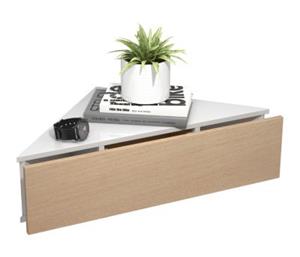VCM Holz Wandschublade Nachtschrank Wandboard Eckregal Schublade Konsole Nachttisch Usal S braun