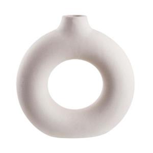 Butlers LOOP Vase Höhe 34cm beige