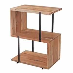 FineBuy Beistelltisch 45 x 30 x 60 cm braun