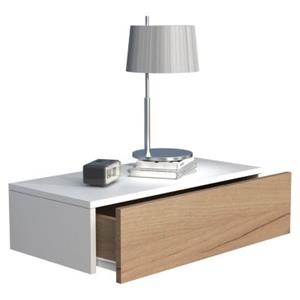 VCM Holz Wandschublade Nachtschrank Wandboard Schublade Konsole Nachttisch Usal M 60 cm braun