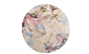 Gino Falcone Vloerkleed Cosima-108 plat geweven jacquard-vloerkleed, met chenillegaren, modern bloemdesign