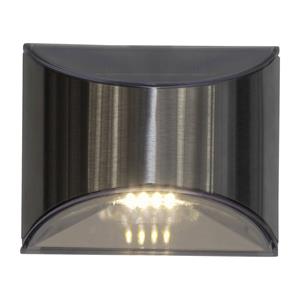 STAR TRADING LED-Solarwandleuchte Wally, silber, 2er-Set