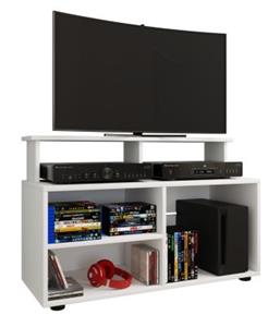 Hioshop Balanisa TV-meubel 3 planken wit.