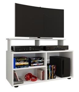 ebuy24 Balanisa TV Tisch 3 Ablagen weiß.