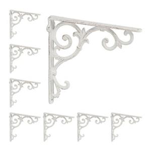 RELAXDAYS 8 x Regalwinkel antik weiß