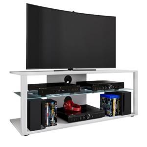 Ebuy24 - FolasXL tv Tisch 2 Ablagen weiß.
