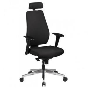 FineBuy Bürostuhl Stoff 47 x 47 cm Sitzfläche Bezung aus Stoff schwarz