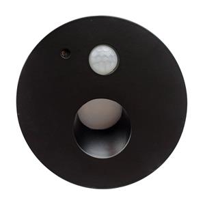 Arcchio Neru LED-Einbaulampe, Sensor, rund schwarz