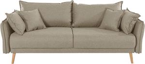 Andas Schlafsofa Granbo, incl. Bettfunktion und Bettkasten, Federkern-Polsterung, Seitentasche im Armteil