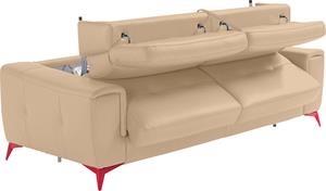 Egoitaliano Schlafsofa Francine, mit Bettfunktion, Kopfteil manuell verstellbar, mit Metallfüßen