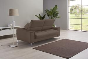 Egoitaliano Schlafsofa Francine, mit Bettfunktion, Kopfteil manuell verstellbar, mit Metallfüßen