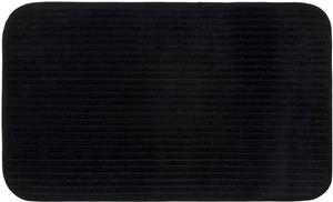Gözze Badematte Berlin, Höhe 7 mm, rutschhemmend beschichtet, fußbodenheizungsgeeignet, Badteppich, Uni Farben, Cord Optik, waschbar