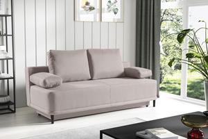 Werk2 Schlafsofa Street, 2-Sitzer Sofa und Schlafcouch mit Federkern & Bettkasten