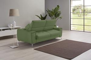 Egoitaliano Schlafsofa Francine, mit Bettfunktion, Kopfteil manuell verstellbar, mit Metallfüßen