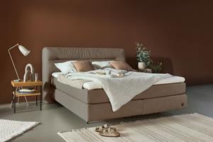 Birkenstock Boxspringbett Calan, Kopfteil mit Kreuzstichziernaht, in unterschiedlichen Ausführungen