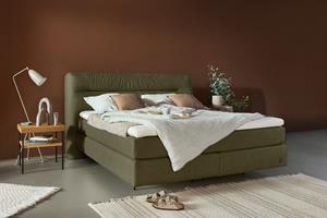 Birkenstock Boxspringbett Calan, Kopfteil mit Kreuzstichziernaht, in unterschiedlichen Ausführungen