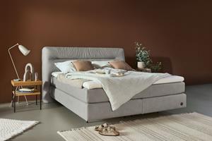 Birkenstock Boxspringbett Calan, Kopfteil mit Kreuzstichziernaht, in unterschiedlichen Ausführungen