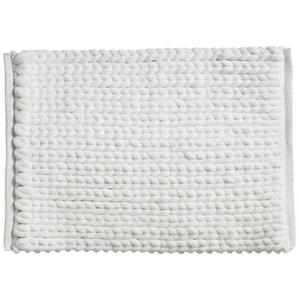 5Five extra dikke kabels Badmat - wit - 50 x 75 cm - Badkamer kleedjes - dikte van 2.2 cm -
