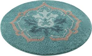 Home affaire Badematte Cremona, Höhe 15 mm, fußbodenheizungsgeeignet-strapazierfähig, Blumen-Muster, weiche Haptik, rutschhemmend, Badematten auch als 3 teiliges Set erhä