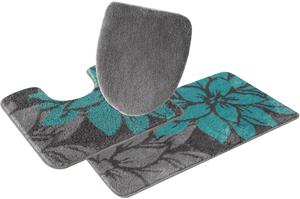 my home Badmat Susan Bloemmotief, badmat, badmatten ook als 3-delige set & rond