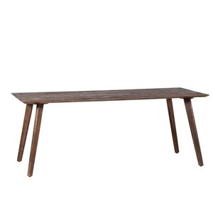 Giga Meubel Eettafel Oslo Mangohout Donkerbruin 200cm - 