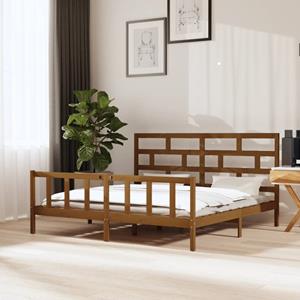 VidaXL Bedframe grenenhout honingbruin 180x200 cm 6FT Super King