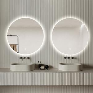 Saniclear Set van 2  Circle ronde spiegels met LED-verlichting 70cm incl. spiegelverwarming
