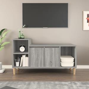 vidaXL Tv-meubel 100x35x55 cm bewerkt hout grijs sonoma eikenkleurig