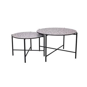 MaximaVida kruisframe salontafel set Lucca 62 en 49 cm
