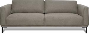Otto Products 3-Sitzer Fillin, Struktur-Bezug hergestellt aus recycelten PET-Flaschen, mit losen Rückenkissen und Metallbeinen