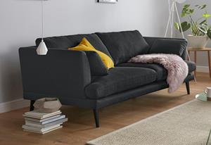 Andas 3-Sitzer Gondola, scandinavisches Design und edle Ausstrahlung, mit Holzbeinen