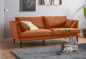 Andas 3-Sitzer Gondola, scandinavisches Design und edle Ausstrahlung, mit Holzbeinen