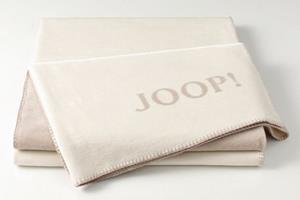 Joop! Tagesdecke » Plaid / Decke Uni-Doubleface Ecru-Feder«, 