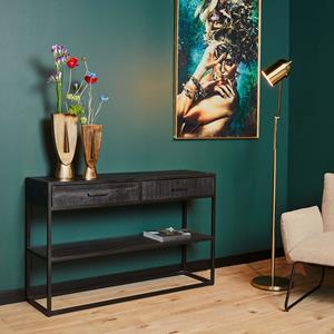 Starfurn Sidetable Denver Black | 2 lades