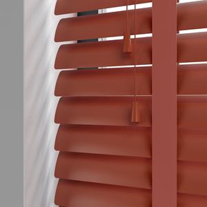 Kolorama Aluminium jaloezie met ladderband - Rood Mat
