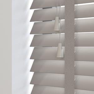 Domus Timberlux houten jaloezie met ladderband - Taupe