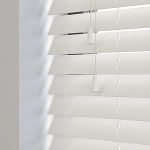 Decora Sunwood PVC jaloezie met koord - Roomwit nerf