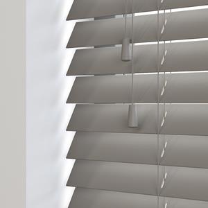 Domus Sunwood PVC jaloezie met koord - donkergrijs