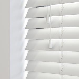 Domus Sunwood PVC jaloezie met koord - wit