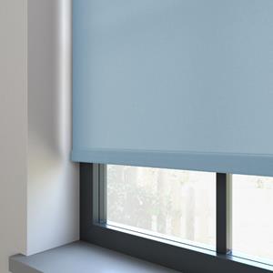 Domus Elektrisch Rolgordijn - Splash licht blauw