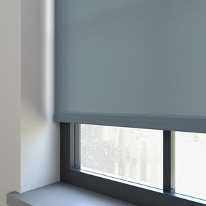 Domus Elektrisch Rolgordijn - Splash blauw grijs