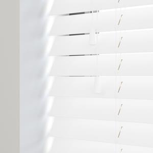 Decora Sunwood PVC jaloezie met koord - parelwit