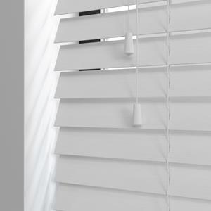 Kolorama PVC jaloezie met koord - Wit Nerf