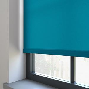 Decora Elektrisch Rolgordijn - Unicolour zeeblauw