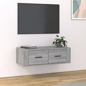 VidaXL Tv-hangmeubel 80x36x25 Cm Bewerkt Hout Grijs Sonoma Eikenkleur